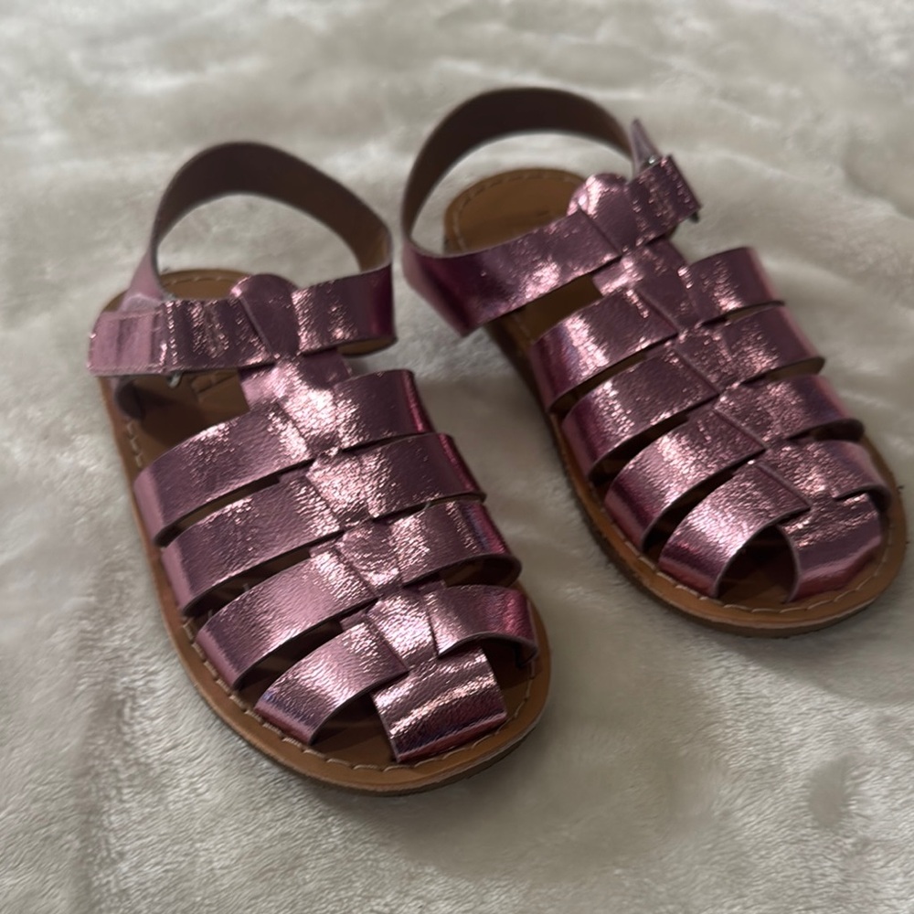 Zara Kids Pink Fisherman Sandals